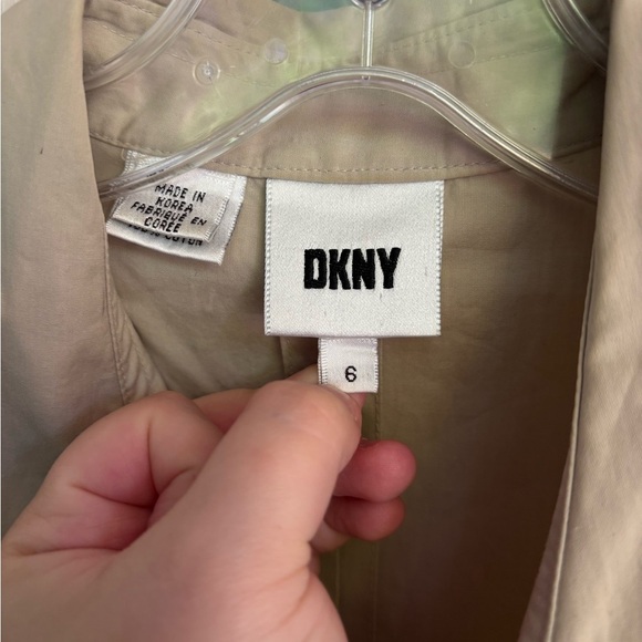 Vintage 90s DKNY Button-Down Dress – Size 6 - Picture 5 of 6
